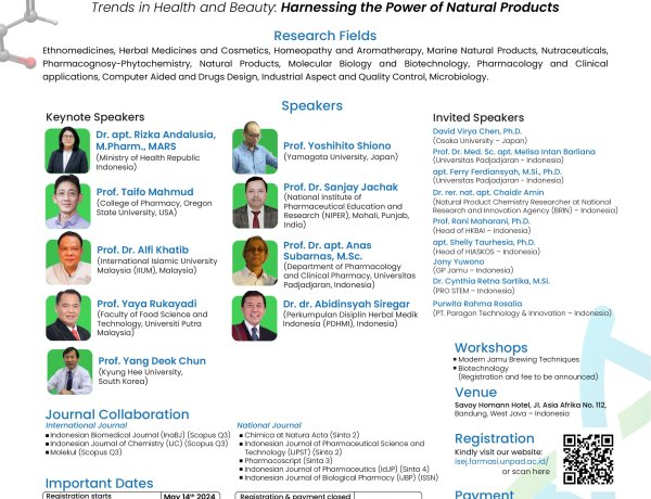 4th International Seminar and Expo on Jamu and Biotechnology